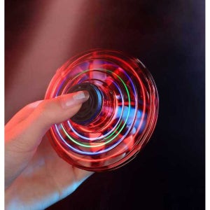 LED 날으는 플라잉 피젯스피너 장난감 스파이럴 취미
