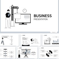 회사소개서 PPT 템플릿 011, 제안서, 사업계획서, 깔끔한 PPT