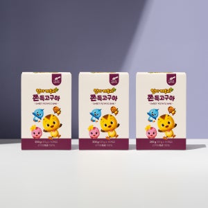 리틀스푼 엄마까투리 쫀득 고구마 국산 스틱 말랭이 아기 간식 BOX 3개