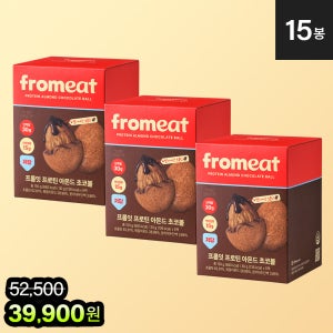 프롬잇 프로틴 아몬드 초코볼 초코, 30g, 15개