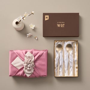 놋반 안성맞춤 방짜유기 궁중 프리미엄 유기수저세트 2인