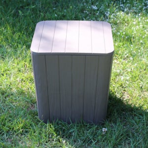 야외멀티수납박스 겸용의자 인테리어 업소용 카페 철망 보조의자