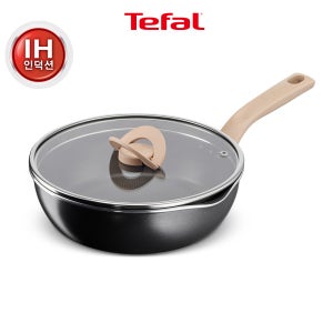 테팔 인덕션 티타늄 1X 원픽냄비팬 24cm, 트러플 블랙