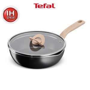 테팔 인덕션 티타늄 1X 원픽냄비팬 24cm, 트러플 블랙