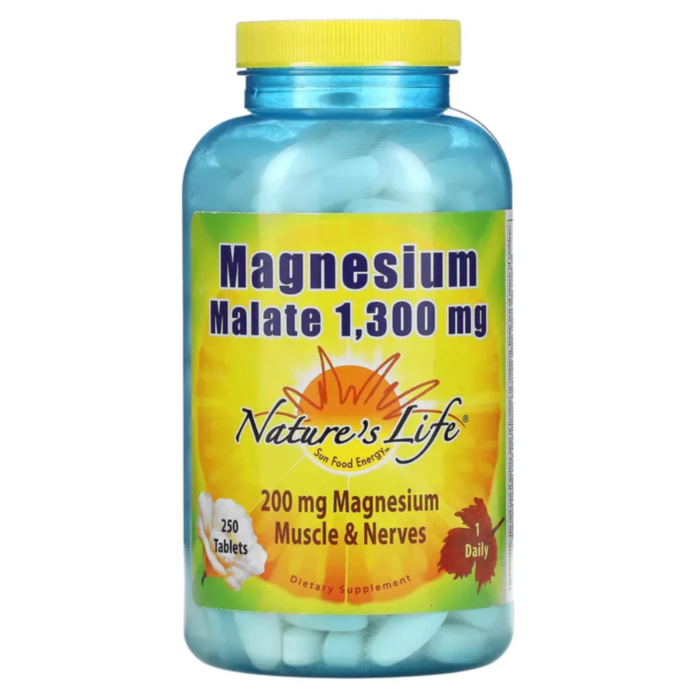 <b>네이처스라이프</b> 말산 <b>마그네슘</b> 말레이트 200mg 250정