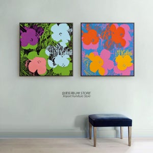 앤디워홀 팝아트 플라워 꽃 그림 액자 SET 고급형 집들이 개업 선물 아기방 거실 액자