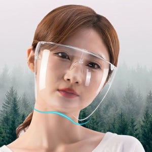 안면 보호대 예초기 얼굴 보호구 작업용 보호안경 페이스 가드 - 투명