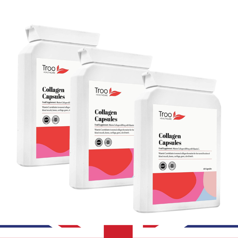 영국산 <b>트루</b> troo 저분자 <b>피쉬콜라겐</b> collagen 60캡슐 X 3통 총 3개월분