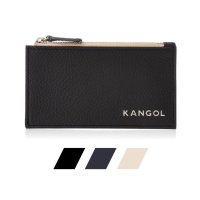 KANGOL 캉골 메탈 로고 소가죽 카드 동전지갑