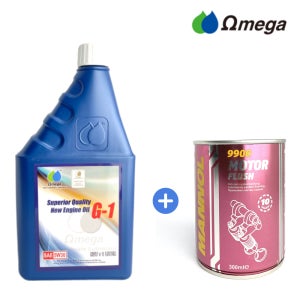 (이벤트중) 오메가 G1 5W30 합성엔진오일 1리터 + 모터후러시