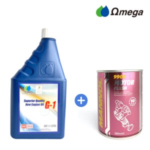 (이벤트중) 오메가 G1 5W40 합성엔진오일 1리터 + 모터후러시