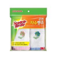 3M 순면 자수행주 2매입