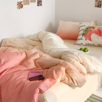 수심 Fruit Bedding(3 color) 그라데이션 이불 베개 세트 과일 커버 더블