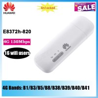 LTE 라우터 와이파이 동글 잠금 해제 화웨이 E8372 윙글 4G USB 모바일 4g 스틱 pk