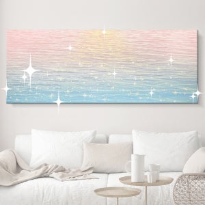 파스텔 와이드 보석 바다 그림액자 Love is Sweet 캔버스액자 대형160x60cm