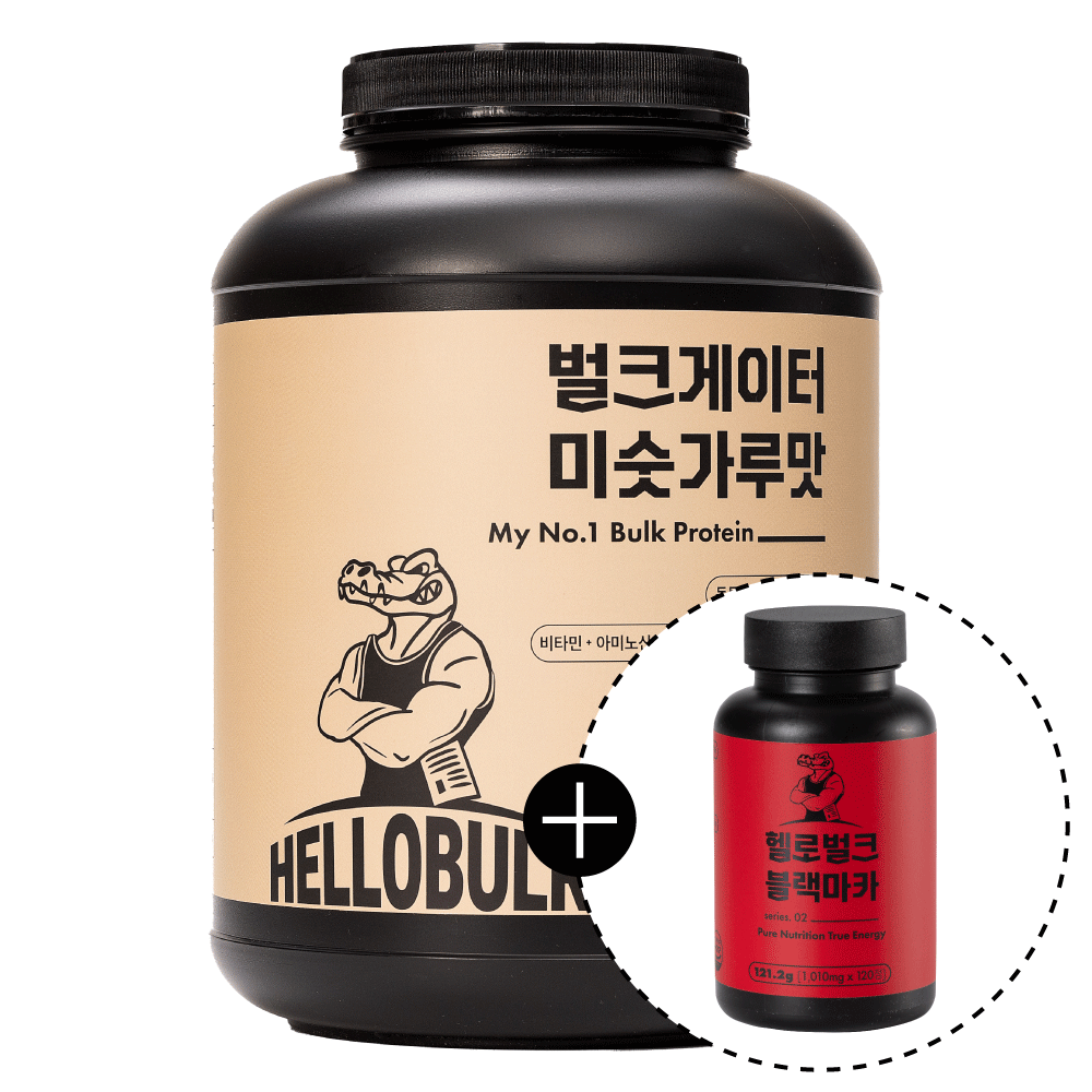 헬로벌크 게이너 단백질 프로틴 쉐이크 식사대용 벌크업 보충제 미숫가루맛, 4kg, 1개