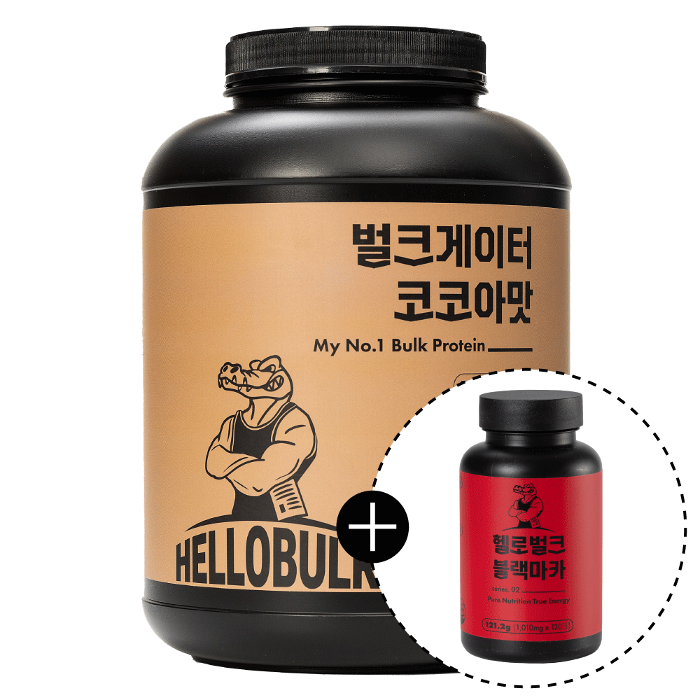 헬로벌크 게이너 단백질 프로틴 쉐이크 식사대용 벌크업 보충제 코코아맛, 4kg, 1개