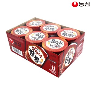 농심 오징어짬뽕 67g x 6개입 작은 컵라면