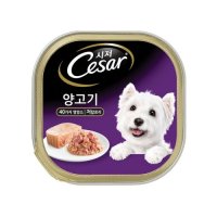 시저 양고기 100g 강아지 애견 습식 주식 캔 시져 간식 토퍼