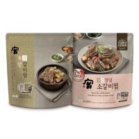 (무료배송) 궁 왕갈비탕 1kg x 2+당면+양념소갈비찜 800gx2+당면 밀키트 코스트코