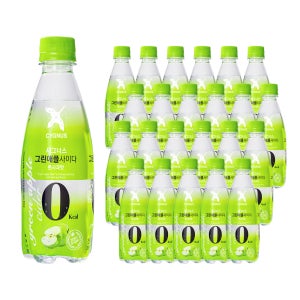 시그너스 제로사이다 그린애플, 350ml, 24개