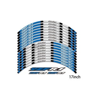 야마하 YZF-R1 드레스업 휠 데칼 17인치 스티커 블루