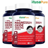 누사퓨어 마그네슘 Magnesium 1000mg 180캡슐 3개