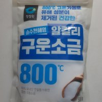 청정원 구운 소금 신안섬 천일염 800도 요리용 맛소금 500g 1kg