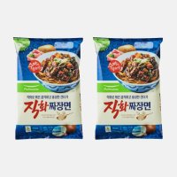 직화 짜장면 자장면 짜장라면 풀무원 2인분 660g X 2개