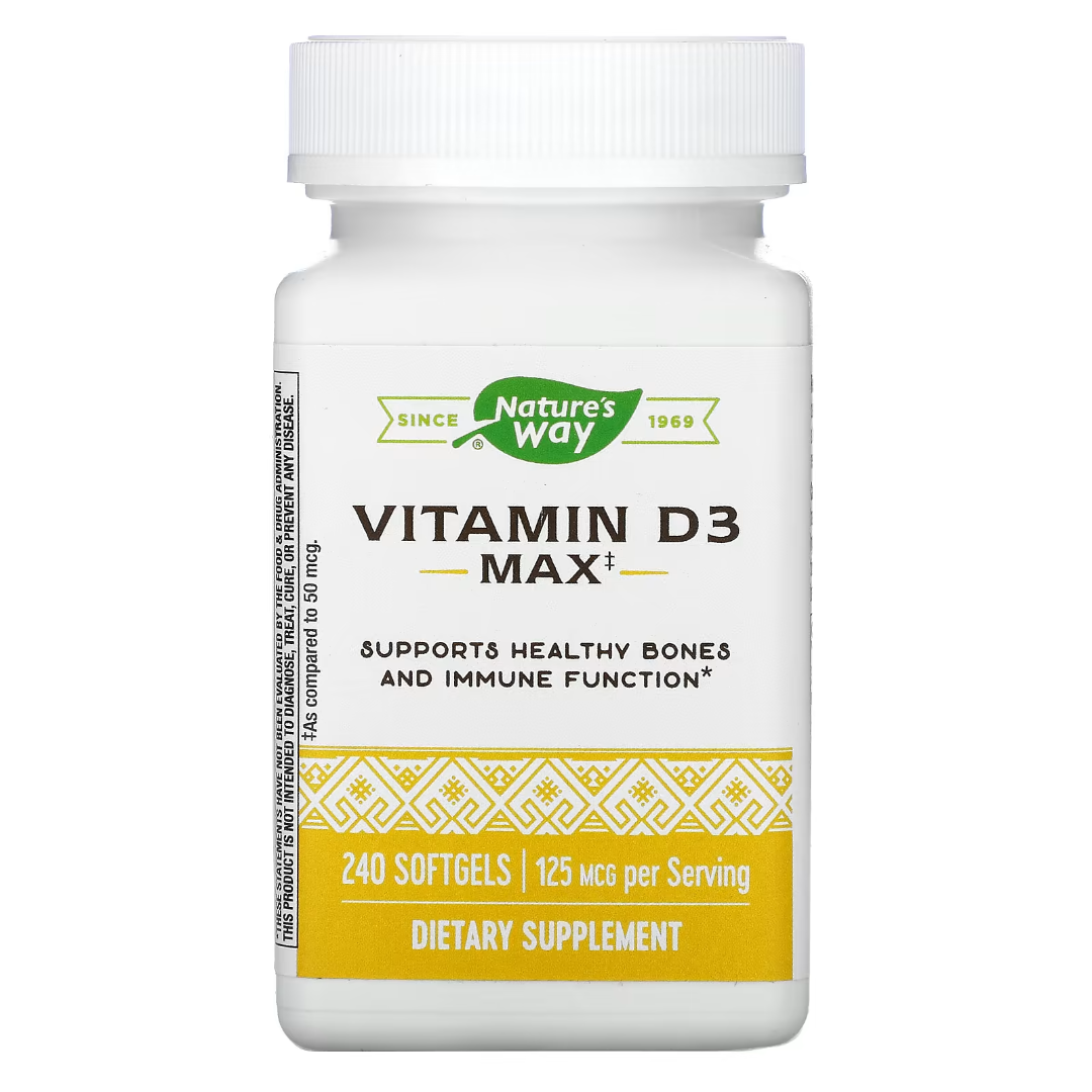 <b>네이쳐스웨이 비타민 D3</b> 125mcg 240 소프트젤