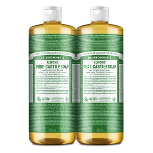닥터 브로너스 아몬드 퓨어 캐스틸 솝 대용량 올인원 바디워시 950mlx2개