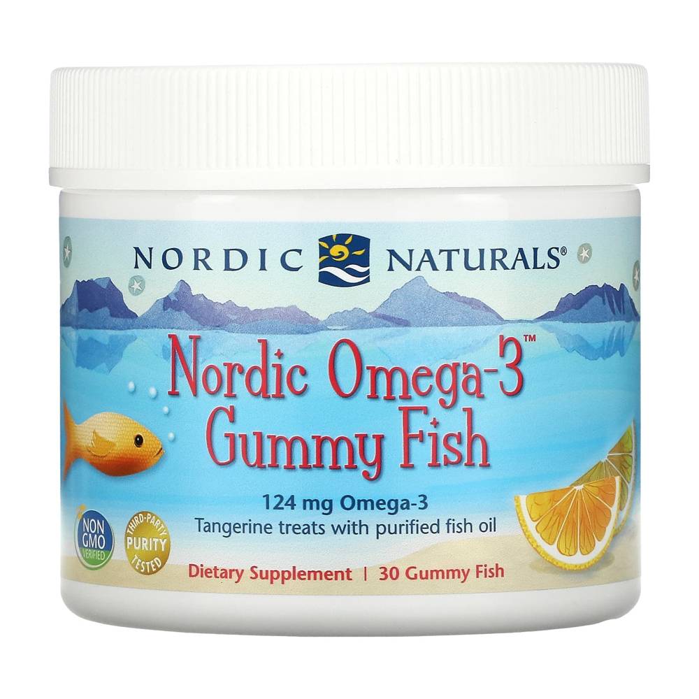 Nordic Naturals <b>오메가3 구미피쉬</b> 탠저린 트리트 124 mg 30개