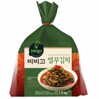 비비고 열무김치 국내산 열무 아삭한 식감 1.5kg 혼밥 자취생 업소용 김치