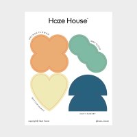 [기성품] Haze House 헤즈 하우스 도형 스티커