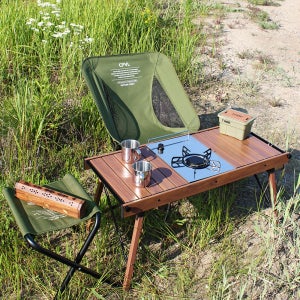 캠프빌리지 우디 IGT 캠핑 롤 테이블 오크 LCVL-005