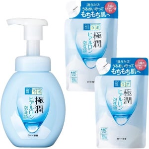 하다라보 고쿠쥰 포밍 워시 클렌징폼 본체‎160ml x 리필 2개 ‎140ml