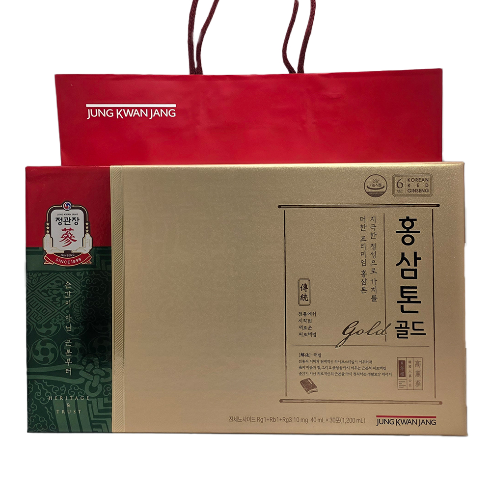 (겉케이스 있음) 홍삼톤 골드 40ml 30포 쇼핑백 포함