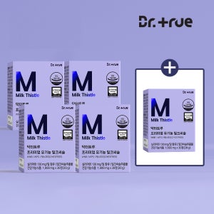 닥터트루 프리미엄 유기농 밀크씨슬 영양제 추출물 실리마린 130mg 30정, 5개