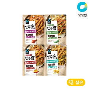청정원 안주야 먹태열풍 매콤불닭맛 25g 외 3종 총10개