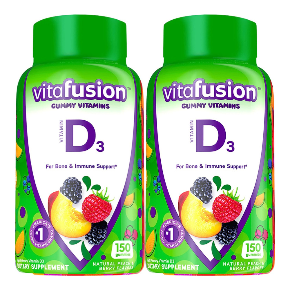 Vitafusion 비타퓨전 <b>비타민D</b>3(2000iu) 구미 75일분(150개) 2팩