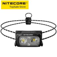 NITECORE NU25UL 400LM 화이트 + 레드 USB C 충전식 헤드 램프 경량 야외 스포츠 실행