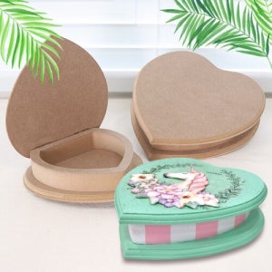 파스텔클레이 우드 하트 다용도 보관함