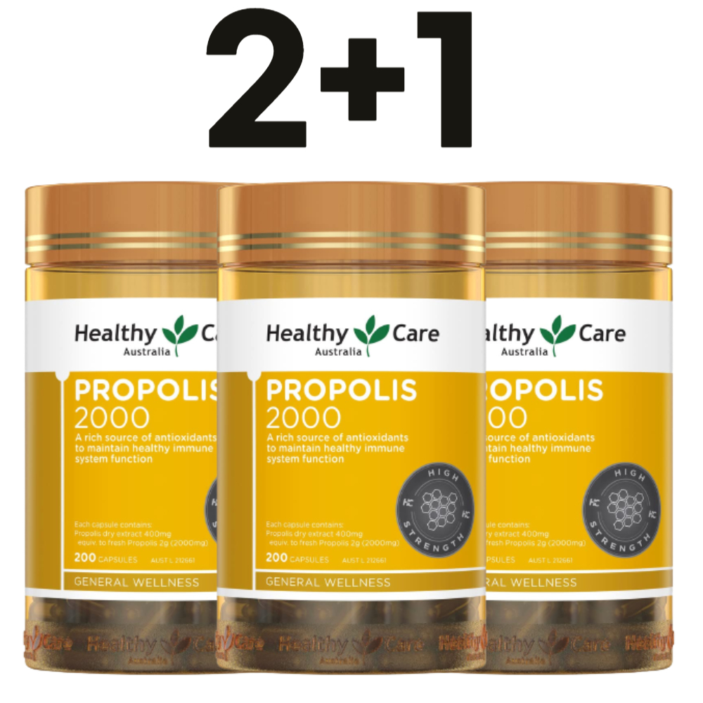 헬씨케어 <b>프로폴리스 2000mg</b> 200캡슐 3개
