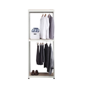 스피드랙 철제 시스템행거 조립식 무볼트 드레스룸 행거 400400900 3단2행거