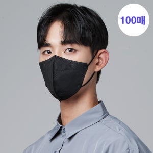 세이피 새부리형 KF94 100매 L(대형), 블랙, 100개