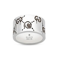 YBC455319001 (17) 구찌 GUCCI 고스트 해골 실버 반지