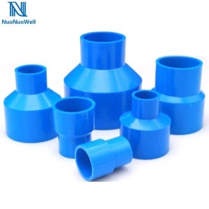 pvc 레듀샤 이경 소켓 덕트 자재 부속NuoNuoWell 블루 튜브 피팅 감소 직선 커넥터, 정원 수도관 PVC 파이프 내경 20-50mm, 1