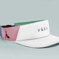 TEAM VAGA Sports Visor 팀 보가 모자 러닝 달리기 등산 캠핑 마라톤 선바이저 White / Pink / Ocean Green