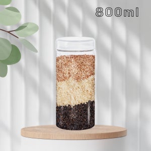 올담 원형 파스타 국수 시리얼 보관 냉장냉동 수납용기 800ml, 투명캡, 100개