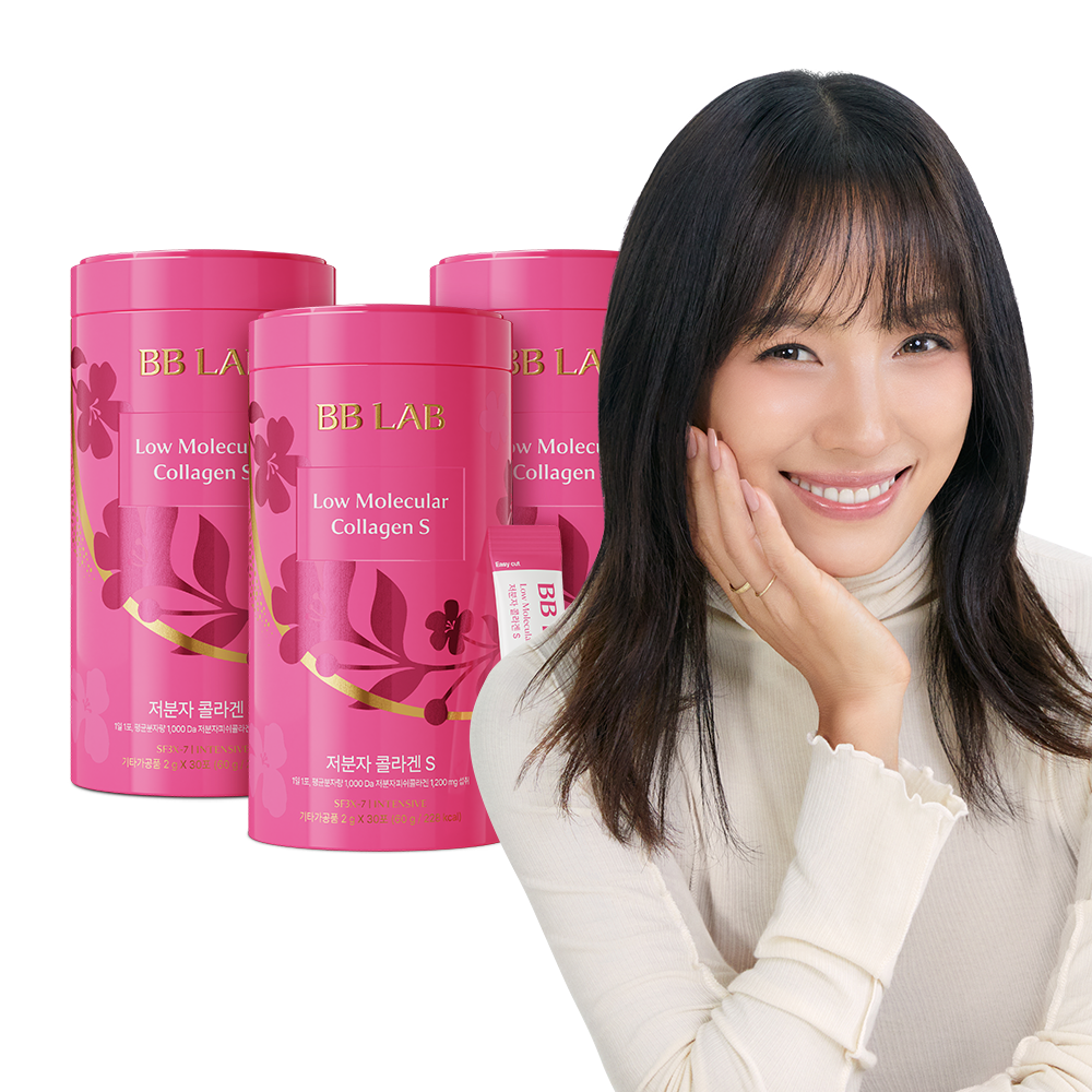 뉴트리원 비비랩 이효리 저분자 <b>콜라겐</b> S 인텐시브 3통 3개월분 어류 어린 <b>피쉬</b> 펩타이드